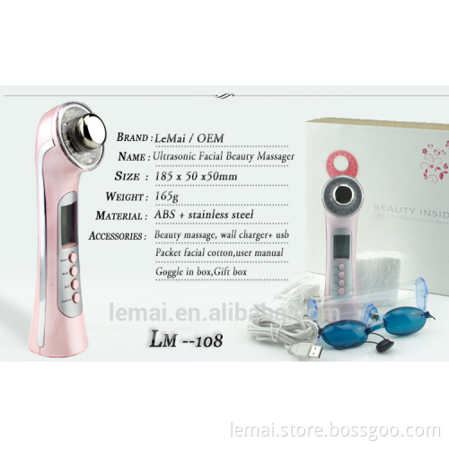 5 in 1 facial Ultrasonic beauty & health instrument facial Healthcare massager Beauty Equipment Personal Care
